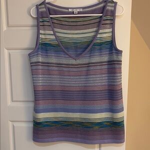 St. John💜🩵Blue/Purple Sleeveless Tank Top